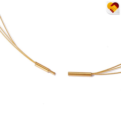 سلسلة ذهبي رقيقة بادوار لولو ذهبي وفضي