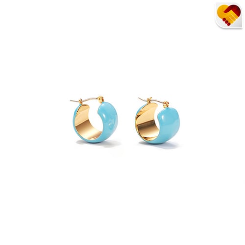 حلق ازرق باربع اشكال