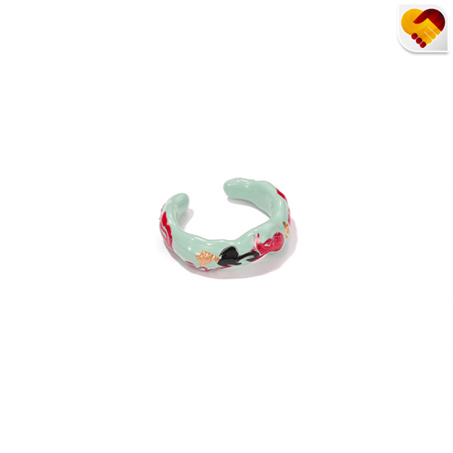 سبع انواع خواتم مموجة يدوية بتصميم اوروبي