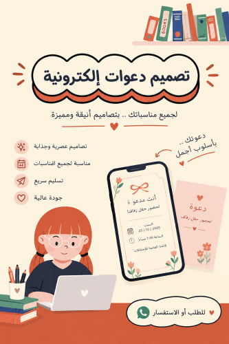 تصميم دعوات الكترونيه