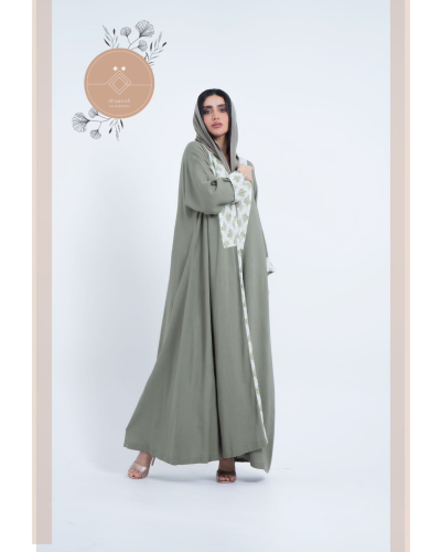 عباية لنن طبيعي Taa-13