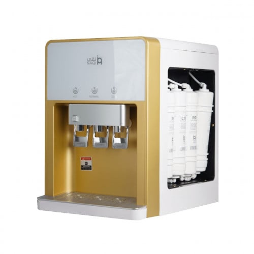 برادة نقي بفلتر داخلي زجاجية فاخرة (ذهبي)