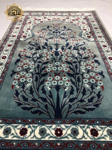 سجادة نقوشات إسلامية ناعمة (رمادي) (5 ملم)