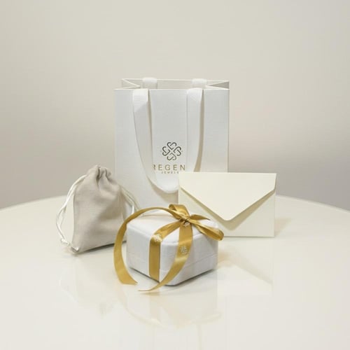 خاتم قلوب مطلي بالذهب - ذهبي