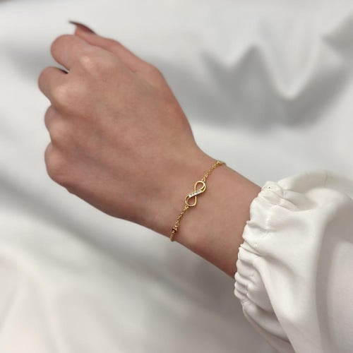 اسورة أنفنتي مطلية بالذهب - ذهبي