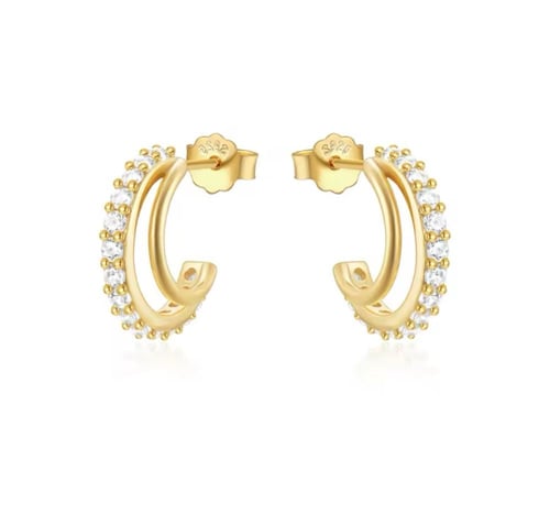 زوج حلقان فضة