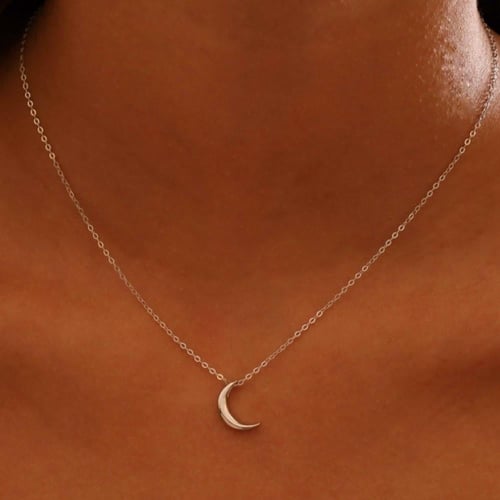 سلسال فضة شكل قمر