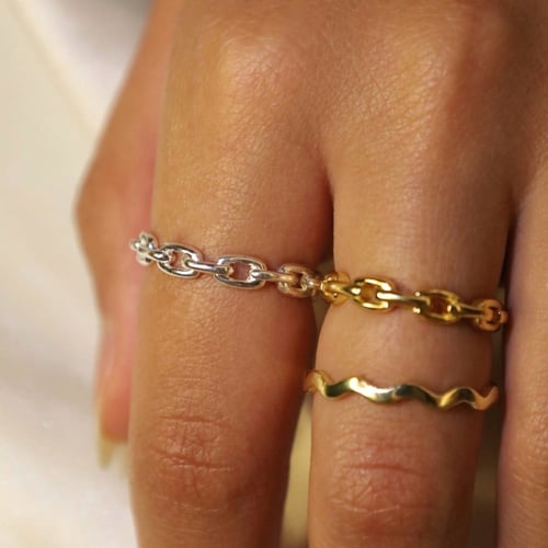 خاتم فضة متغير الحجم (resizable)