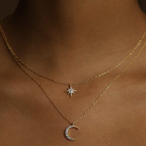 سلسال فضة 925 مطلي ذهب