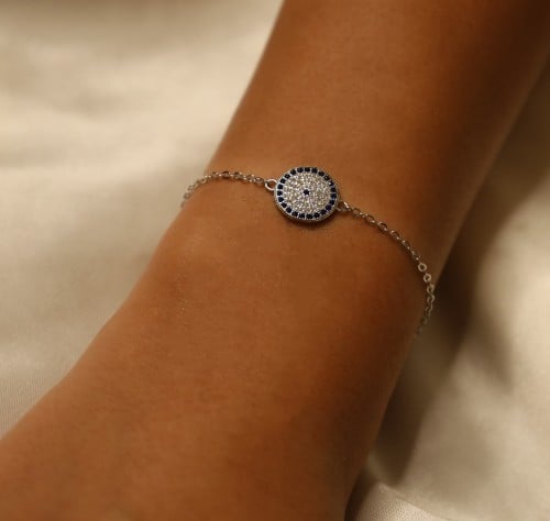 اسورة فضة تركية شكل عين