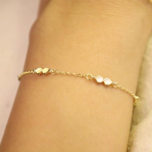 اسورة فضة عيار 925 لون ذهبي