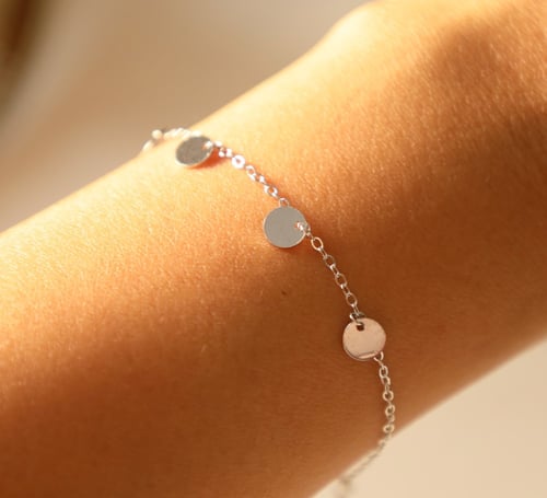 اسورة فضة مطلية ذهب عيار 14k