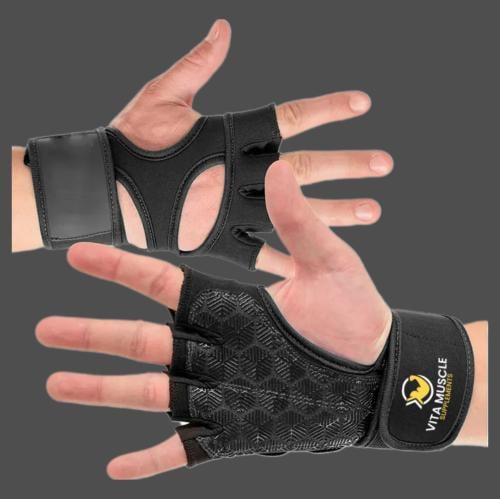 قفاز رفع أثقال مع ربطة معصم