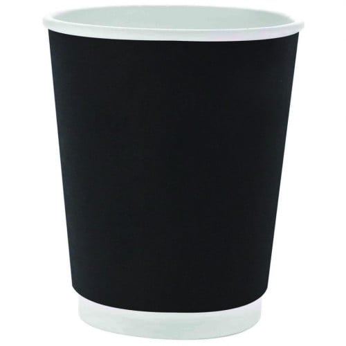 كاسات ورق 4 اونز طبقتين أسود - 1000 حبة