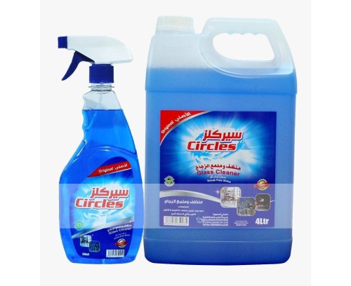 سيركلز منظف وملمع زجاج بخاخ 4 لتر + 700 مل - 4 جوا...