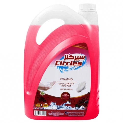 سيركلز رغوة غسيل اليدين بعطر الورد 4 لتر - 4 جوالي...