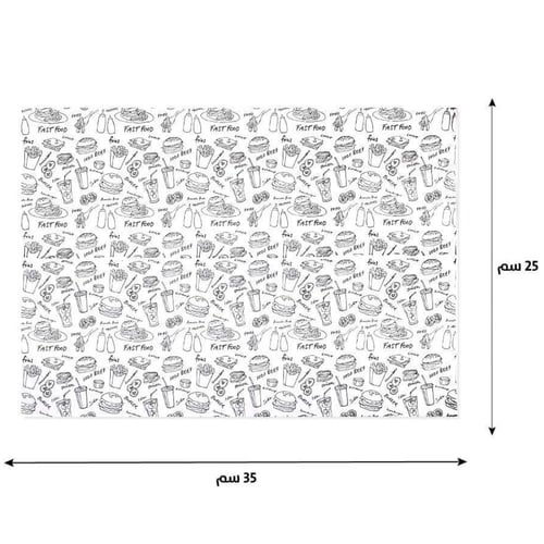 ورق برشمان تغليف بطبقة عازلة مقاس 25 × 35 سم مزخرف...