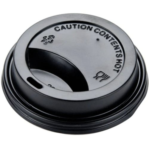 غطاء بلاستيك لكاسات الورق بفتحة 12 أونز مقاس 8.5 س...