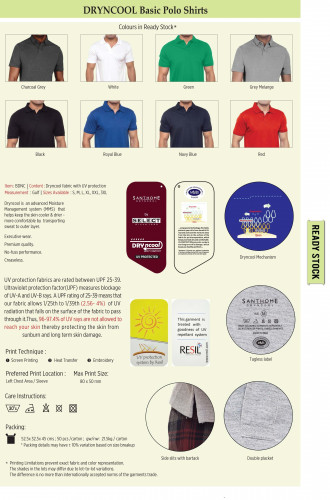 BDNC DRYNCOOL Basic Polo Shirts