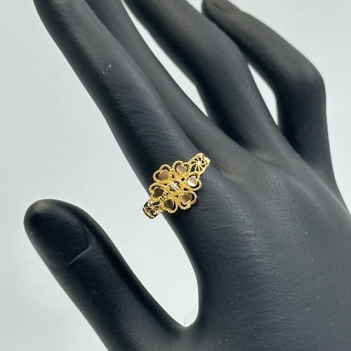 خاتم 21k شكل ورده