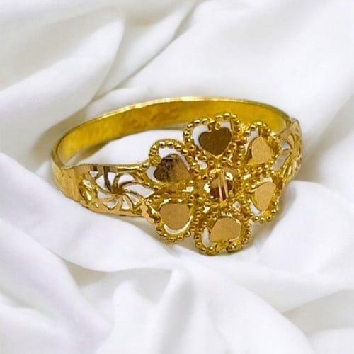 خاتم 21k شكل ورده