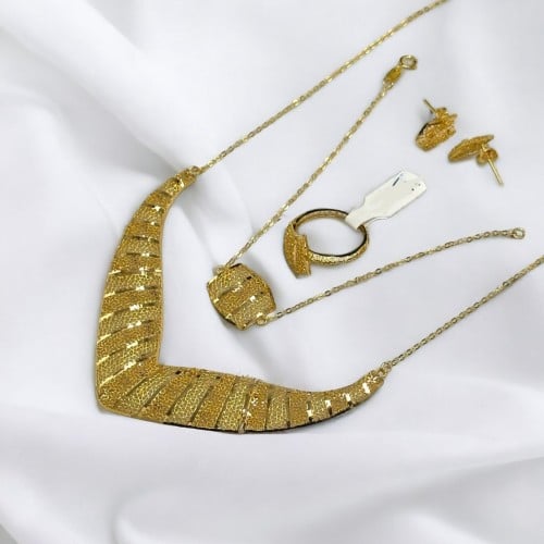 طقم طوق عيار ٢١ ذهب صافي