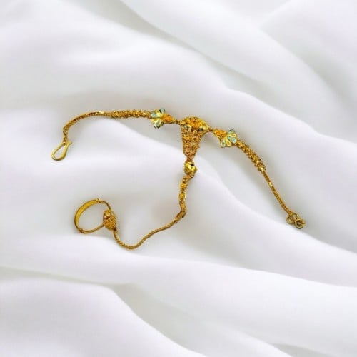 كف 21k هندي مطعم بالمينا السماوي