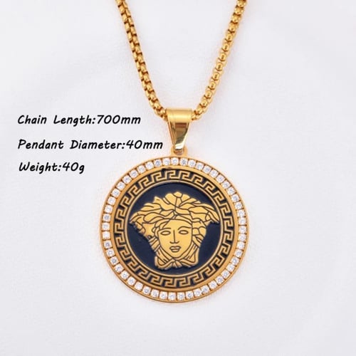 قلادة بالزركون مقاس 4 سم درجة اولى