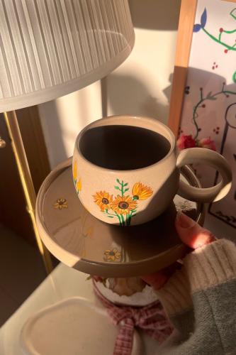 كُـوب-Sunflower-مرسوم يدوياً