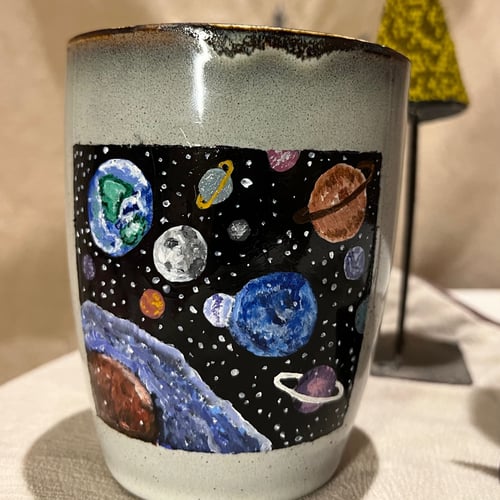 كوب 300مل مرسوم يدوياً- (the Planets)