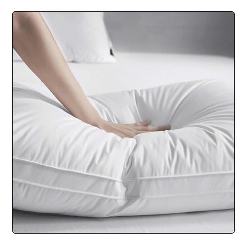 وسادة فندقية فاخرة عالية الارتفاع – حشوة مايكروفاي...