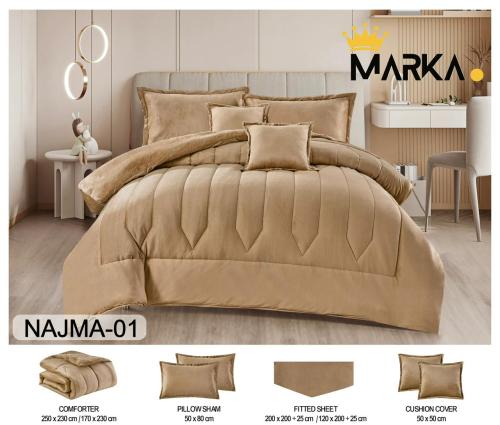 مفرش نفرين شتوي مخمل |6قطع