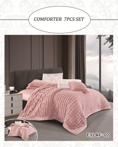 مفرش نفر شتوي مخمل |5 قطع