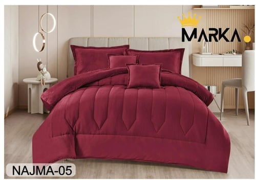 مفرش نفرين شتوي مخمل |6قطع