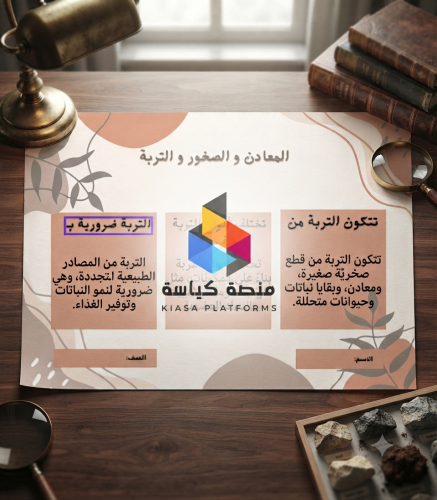 مطوية درس المعادن و الصخور والتربة ثالث- فصل 1