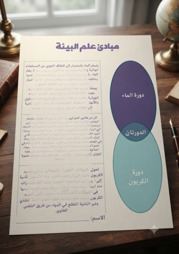 مطوية فصل مبادئ علم البيئة -أولى ثانوي - فصل2