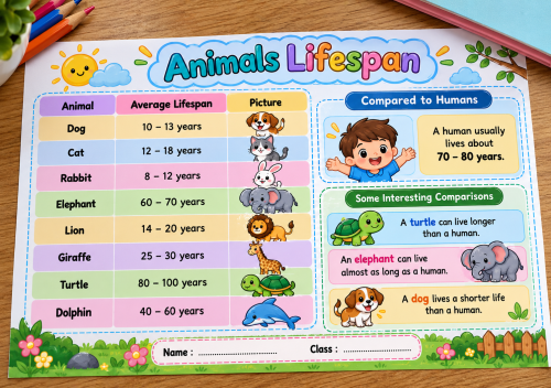 (2)ANIMALS LIFESPAN - أولى متوسط -ف1