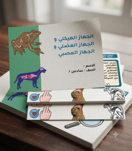 مطوية درس الجهاز الهيكلي و الجهاز العضلي و الجهاز...