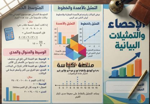 الإحصاء والتمثيلات البيانية - رياضيات - سادس - ف1