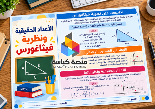 ‎مطوية الأعداد الحقيقية ونظرية فيثاغورس- ثاني متو...