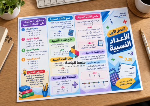 ‎مطوية الجبر الأعداد النسبية(بروشور 3) - ثاني متو...