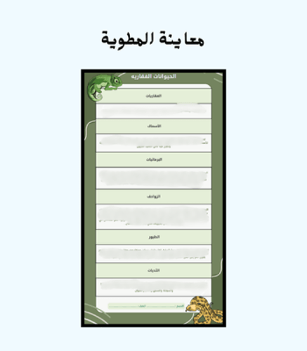 مطوية درس الفقاريات - أولى متوسط-فصل 2