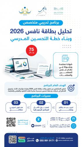 تحليل بطاقة نافس 2026 وبناء خطة التحسين المدرسي