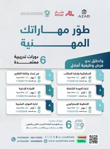 بكج 6 الدورات
