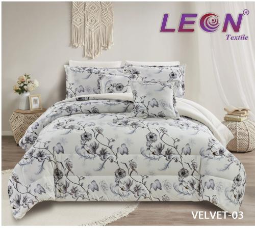 مفرش ليون فلفت مشجر مخمل