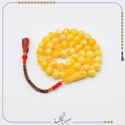 كهرمان طبيعي مشخط دائري