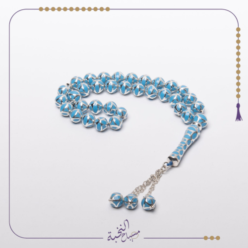 قفص فضة مطعم لون ازرق شبية الفيروز