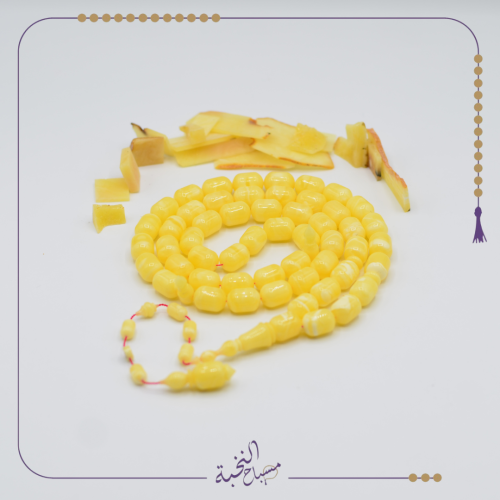 كهرمان طبيعي حجر واحد معجن بياض