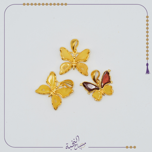 قلادة من كهرمان الطبيعي