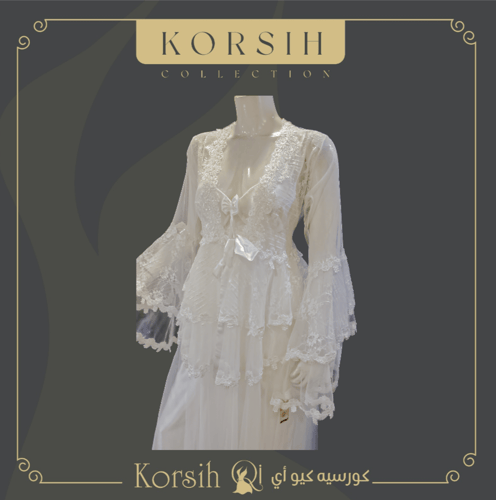 قميص عرايسي مطرز 3067